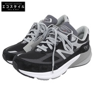 New Balance Low-Cut Sneakers, Men's, Black, Size 26.5cm (US), Model M990BK6, Size 8 1/2 (Used)