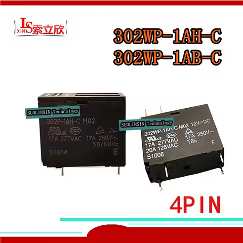5PCS New Relay 302P-1AH-C 12VDC 302WP-1AH-C 12VDC 302WP-1AB-C 302WP 1AH C 12VD 302P-1AH-C-12VDC 302W