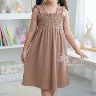 ELSA Dress Jumpsuit Dress for Girls 1-6 Years Rib Knite Premium Dress Kids Girl