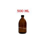 ขวดแก้วสีชาพร้อมจุกใน ฝาพลาสติกสีดำ ขนาด15ml./30ml./100ml.