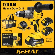 KEELAT Updated Professional Cordless Impact Drill Kit Makita Drill Cordless Drill Heavy Duty Hammer Drill Screwdriver 电钻