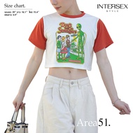 Area51 Crop Top Screen Printing