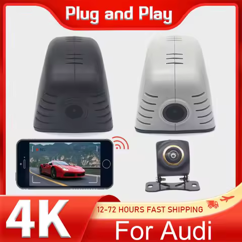 4K Car Dash Cam For Audi A3 A4 A6 A7 A8 Q3 Q5 Q7 R8 2013-2015 Car Camera Video Recorder Dashcam WIFI