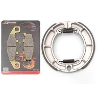 Motorcycle Brake Pads Shoe Drum For KAWASAKI ER-5 ER 500 1997-2000 GPZ 500 S EX 500 1987-1993