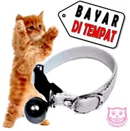 Kalung Kucing Polos Lonceng - Putih