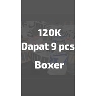 Boxer PACKAGE 120 THOUSAND GET 9 PCS / MEN'S CD M L XL XXL