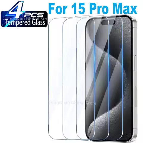 For iPhone 15 Pro Max 9H Tempered Glass Screen Protector Glass Film