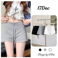 Women's High-Waist 2-Skin Felt Shorts DEC 485 Sporty Shape, V3 Corrugated Iron, Drawstring