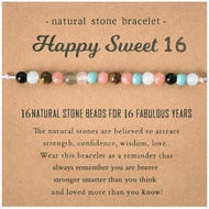 Sweet 16 Beaded Bracelet Gifts for Girls 16th Birthday Gifts for Daughter Granddaughter Gifts for 16