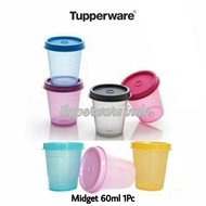 Tupperware Midget 60ml 1pc ECER SATUAN wadah mini plastik mini kecil obat tempat bumbu saos sambal murah diskon promo