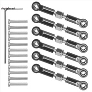 6Pcs Adjustable Metal Linkage Pull Rod Front /Rear Servo Link for  A949 A959 A969 A979 K929 RC Car U