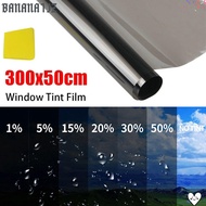 BANANA1JZ 1Roll 50x3m Car Foils, Sun Shade  UV Protection Window Tint Film, Durable VLT 1%-50% Scrat
