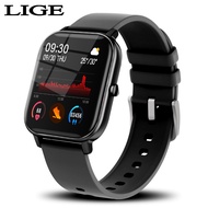 LIGE แฟชั่นสมาร์ทวอท์ชอัตราการเต้นของหัวใจและความดันโลหิตมัลติฟังก์ชั่กีฬานาฬิกากันน้ำผู้ชายผู้หญิงรองรับภาษาไทย smart watch+ กล่อง