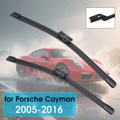 For Porsche Cayman 987 981 2005-2016 22"+21" Car Wiper Front Wiper Blades Fit Push Button Arm Front 