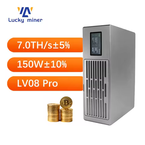 2026 New Lucky Miner LV08 Pro 7TH/s Bitcoin Miner Silent Mini ASIC Crypto Miner Support SHA256 BTC B