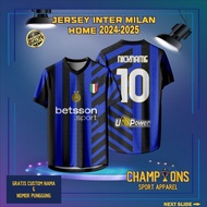 Custom Football Jersey Int3r M1l4n H0m3 2024-2025 – Full Printing Dryfit Milano | Name & Number