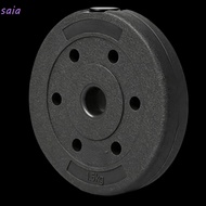 SAIA Cast Iron Weight Plate, Round Shape Weight Marked Barbell Weight Plate, Classic Coated Surface 