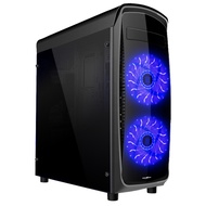 (ลด ล้าง สต๊อก) เคสคอมพิวเตอร์ Tsunami X7 Series USB 3.0 Gaming Case (with 15 PCS LED Fan 12 cm X 2)