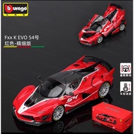 BBURAGO Burago <Signature Series> 1:18 Ferrari FXXK EVO Signature Series (Red) Die Cast Car Models <
