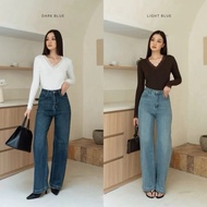 Forreder - Dune Jeans Pants Premium Non-Stretch Highwaist DenimWanita S-XXL Trendy 2026