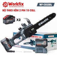 WORKFIX WF-CS1202BL Battery Chain Saw – Brushless Motor, 28cm Bar, 850W Power, Powerful Wood Saw
