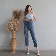 JEANS C54 Highwaist women's long jeans Baggy jeans straight jeans