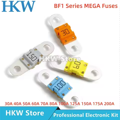 1piece/lot BF1 MEGA Fuses Fuse 30A 40A 50A 60A 70A 80A 100A 125A 150A 175A 200A Auto Fuse