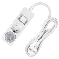 SweetHome Overload-Protection Power Strip (2 Outlets)+Safety Cover(1 pc)