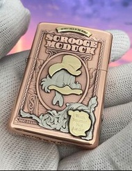 全新正品Zippo煤油火機 純紫銅盔甲機 暴富鴨