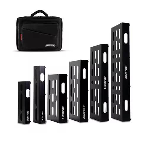 GHOSTFIRE Ultrathin Guitar Effect Pedal Board Aluminum Alloy Pedalboard & Effect Pedal Bag Guitar Ac
