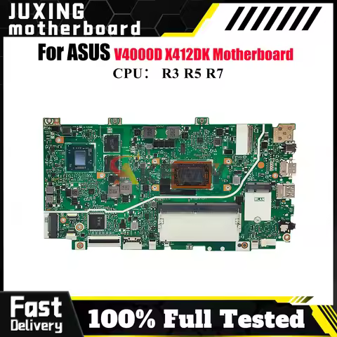 X412DK Laptop Motherboard For ASUS VivoBook X412D X412DK V4000d Notebook Mainboard With R3 R5 R7 CPU