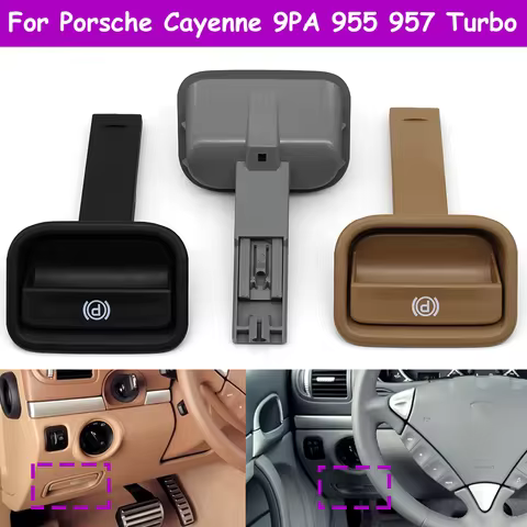 7L5711814A LHD RHD Car HandBrake Parking Switch Hand Brake Release Lever Handle For Porsche Cayenne 