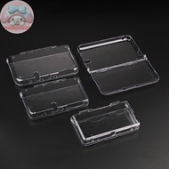 YANGWEN Clear Split Shell Transparent Protective Cover Case Screen Film LCD Screen Protector For 2DS