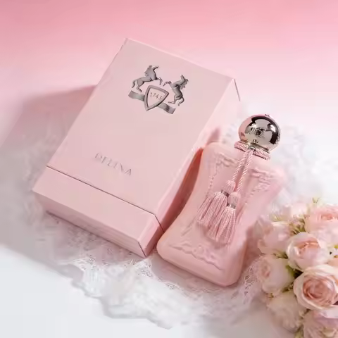DELINA EDP: Elegant Pink Bottle with Tassel, Sophisticated Feminine Scent for Daily Wear