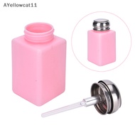 AA 200mL Empty Bottle Pump Container Nail Polish Remover Liquid Empty Bottle SG