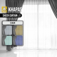 PYFF Khapas - colour sheer plain curtain readymade , Langsir lining , siap jahit , Day curtain , win