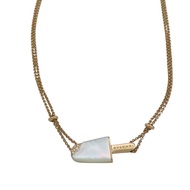 18K玫瑰金 珍珠母貝 BVLGARI BVLGARI Gelati 項鍊【BVLGARI 寶格麗】 356132
