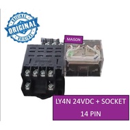 Ly4N 24Vdc Relay Plus Ly4 24Vdc Socket 8 Pin Latest Ly2N 24Vdc/