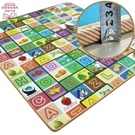 (Odette) Large / Double-Sided Kids Playmat / Baby Crawling Mat – Safe and Odor-Free Thick Playmat Ba