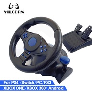 Gaming Steering Wheel for Xbox One Xbox360 Racing Game Controller Vibration with Pedal 180°