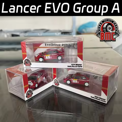 BMC 1:64 Lancer EVO Group A Alloy Motor Vehicle Diecast Models Car Toys Collection Boy's Gifts