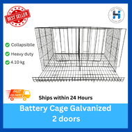 Battery Cage 2 Doors Galvanized/Coated blue color/Breeding cage/Paitlugan ng manok/Kulungan ng manok