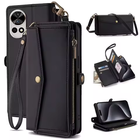 Ladies Wallet Case For Huawei Nova 2i Lite 3 Plus 3i 3e 4 4e 5z 5i 5 Pro 6 7 8 9 SE 7i 8i 4G 5G PU L