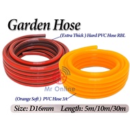 [1 Roll] Garden Hose/PVC Hose 3A /PVC Hose RBL/Premium Hard Garden Hose/Garden Orange Hose Soft (5m/