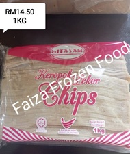 🐟Keropok Lekor Nipis Keropok Selipar 1KG Vacuum Pack Fish Sausage