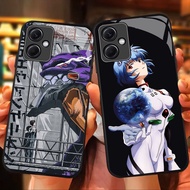 MK-87 Neon genesis evangelion Liquid HD Glass Casing for Xiaomi Redmi 12 13 Note 12 13 Poco X5 Pro