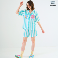 ชุดนอน SLEEPING CLOUD | ชุดนอน 100% LYOCELL ผ้านุ่ม เย็น ใส่สบาย : แขนสั้น ขาสั้น Smiley WEDNESDAY