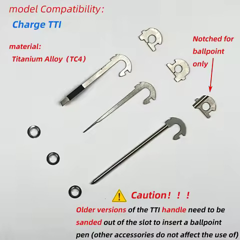 Titanium Alloy Tweezers Ballpoint Pen Pin Toothpick For Leatherman Charge TTI DIY Accessories