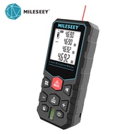Mileseey เลเซอร์วัดระยะทางวัดเครื่องวัดเมตรเลเซอร์แบบชาร์จไฟได้ X5 40m 50m 100m 120m สำหรับปริมาณพื้