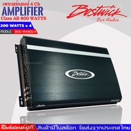 เพาเวอร์แอมป์ 4 Ch Class AB 800 WATTS BOSTWICK รุ่น BOS-MA800.4เพาเวอร์แอมป์ติดรถ เครื่องเสียงรถยนต์